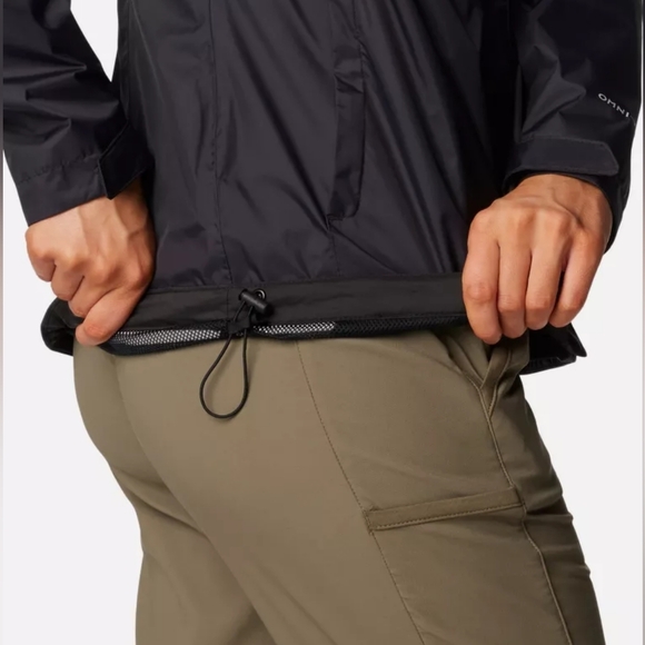 Columbia Women’s Black Arcadi II Hooded Waterproof Rain Jacket Mesh Lined Size S - Picture 4 of 16